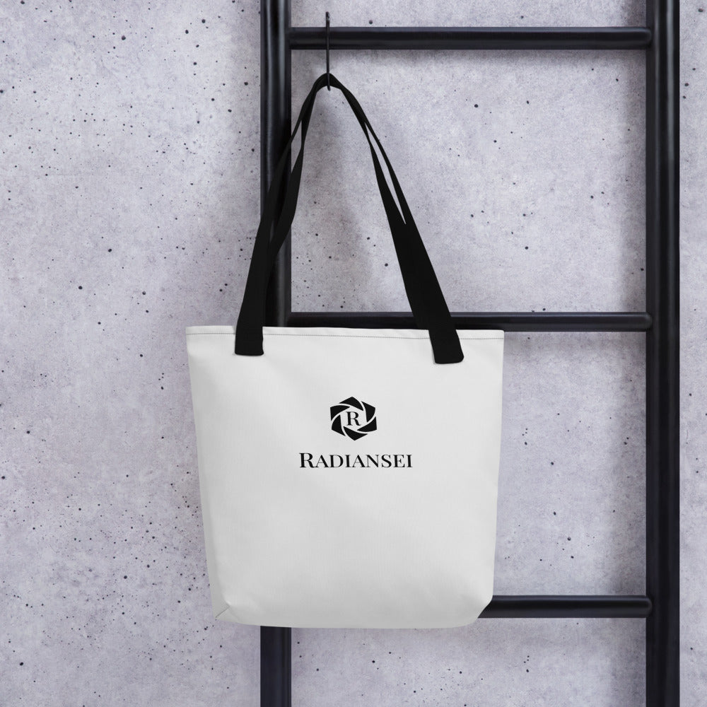 Radiansei Simple Silver Tote Bag - Moqaz