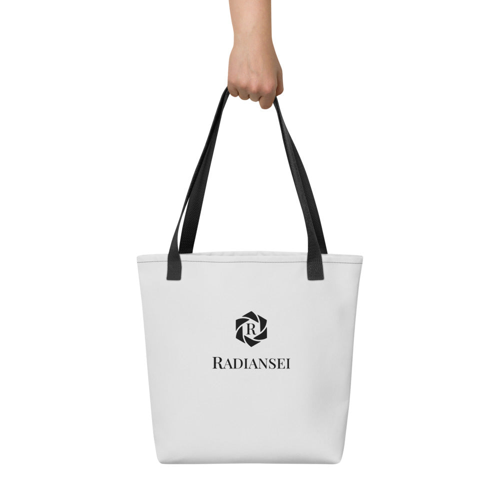 Radiansei Simple Silver Tote Bag - Moqaz