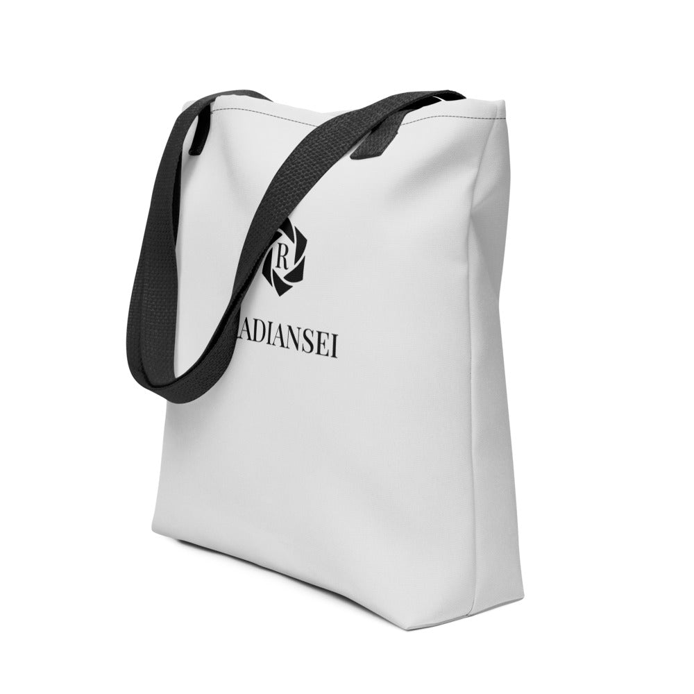 Radiansei Simple Silver Tote Bag - Moqaz