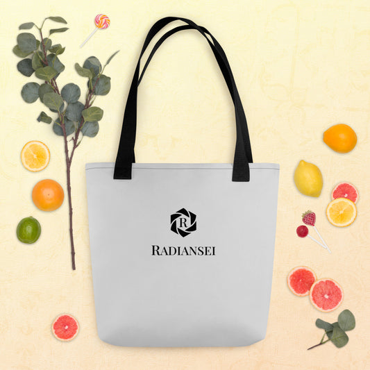 Radiansei Simple Silver Tote Bag - Moqaz