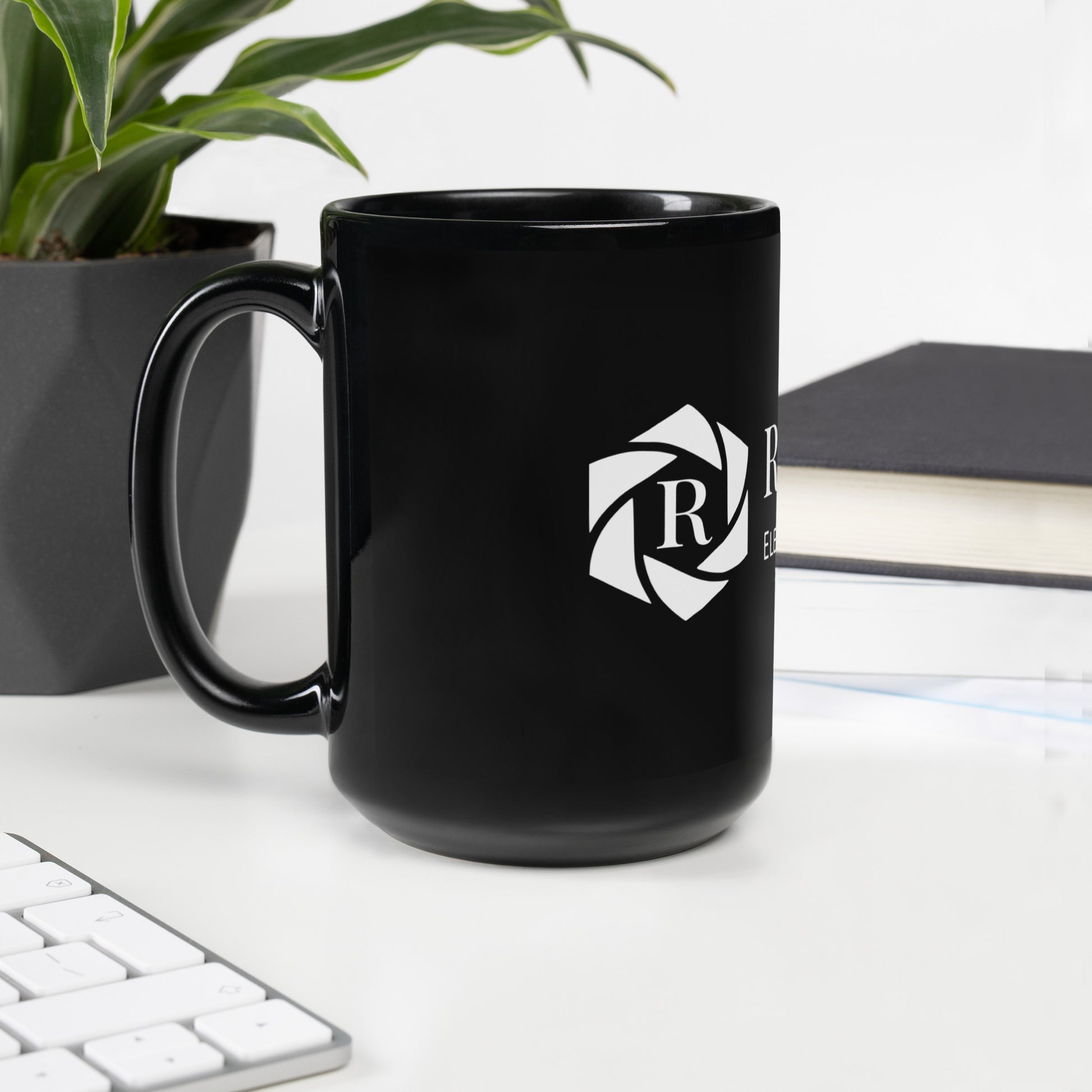 Radiansei Signature Black Glossy Mug - Moqaz